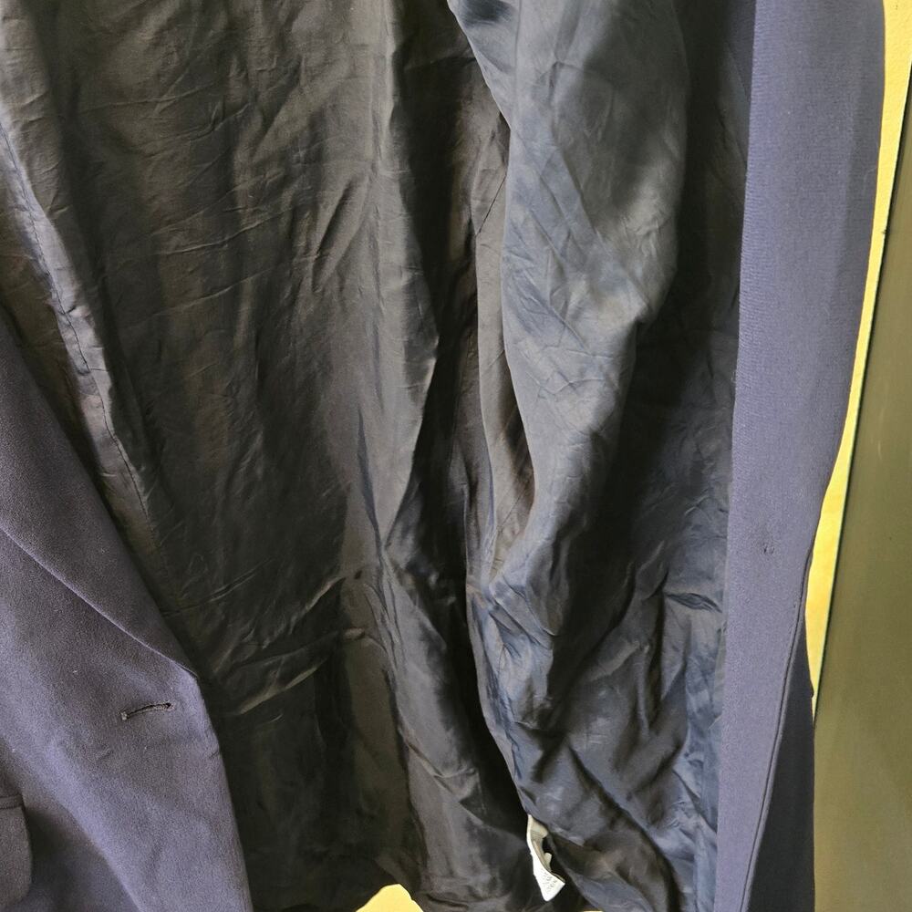 Nygard Collection 16 Navy Blue One-button Classic Tailored Jacket/Blazer [0480] - Picture 4 of 12